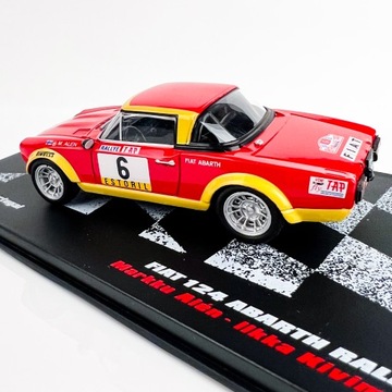 FIAT 124 ABARTH № 28 КОЛЛЕКЦИЯ РАЛЛИЕВЫХ АВТОМОБИЛЕЙ ПОРТУГАЛИЯ Деагостини 1:43 ПРЕМИУМ