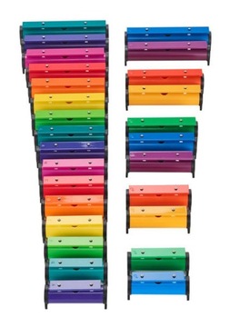 Dzwonki chromatyczne na tubach Rainbow TRCB-27B