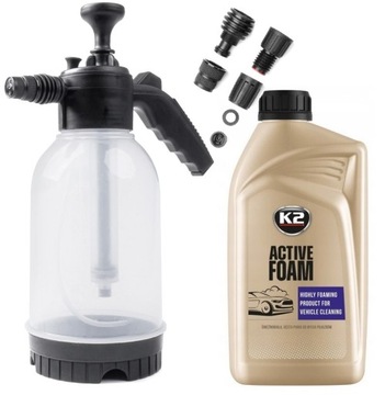 K2 ACTIVE FOAM 1 кг шампунь HAND FOAM 2 л для предварительной мойки автомобиля