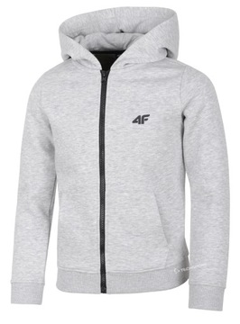 4F OCIEPLANA CHŁOPIĘCA BLUZA ROZPINANA Z KAPTUREM / rozm 164