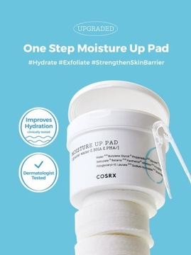 СOSRX One Step Moisture Up Pad, 70 szt