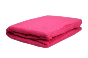 Prześcieradło frotte bez gumki rozmiar 160x200 kolor malina KOBI Producent