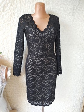 Orsay sukienka koronkowa mała czarna r. M