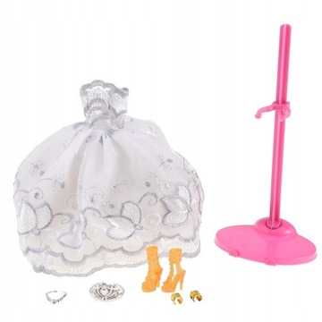 Girl Dolls Akcesoria White Lace Off Shoulder