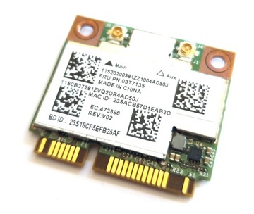 КАРТА WIFI INTEL DUAL BCM94352HMB BT4.0 Wi-Fi 2,4/5 ГГц LENOVO