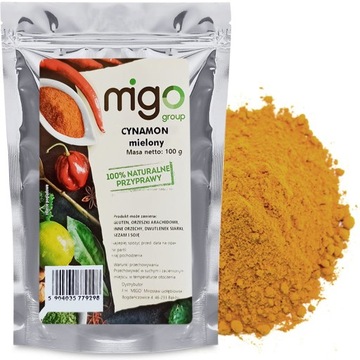 CYNAMON mielony, naturalny - 100g - MIGOgroup