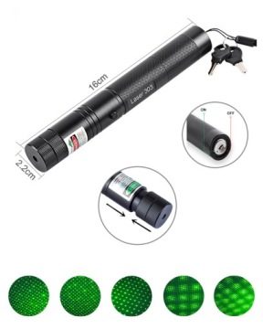 ~МОЩНЫЙ ЗЕЛЕНЫЙ ЛАЗЕР + ключ + 2 батарейки