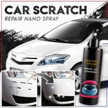 Нано-спрей для ремонта царапин на автомобиле.
