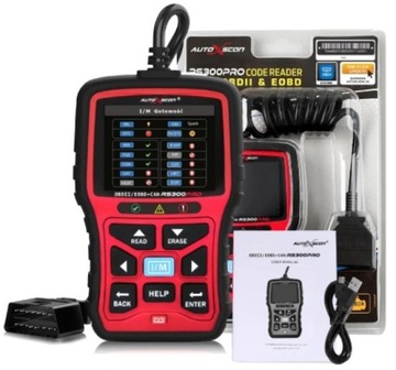 ДИАГНОСТИЧЕСКИЙ ТЕСТЕР ДЛЯ ЛЕГКОВЫХ АВТОМОБИЛЕЙ OBD 2 AUTOXSCAN RS300 PRO j.PL