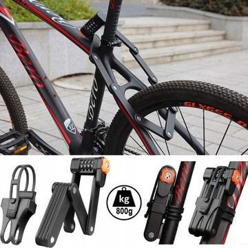 ВЕЛОСИПЕДНЫЙ ЗАМОК ДЛЯ ВЕЛОСИПЕДА ВЕЛОСИПЕДНЫЙ ЗАМОК С КОДОМ КОД ЗАКАЛЕННАЯ СТАЛЬ