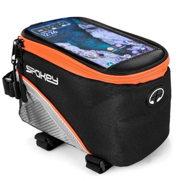 Torba rowerowa na ramę z etui na telefon Spokey