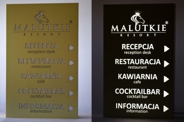 Мощный рекламный короб со светодиодной подсветкой 100х50см.