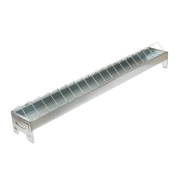 Karmidło korytkowe 100 cm Karmnik dla drobiu kurcząt niosek metal ocynk