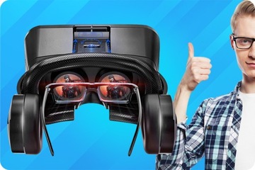 ОЧКИ VR 3D ВИРТУАЛЬНЫЕ ОЧКИ ДЛЯ ТЕЛЕФОНА СМАРТФОН ДЛЯ ИГР ДЛЯ ФИЛЬМОВ + ПАНД