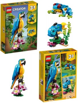 LEGO CREATOR 31136 EGZOTYCZNA PAPUGA 3w1 PREZENT
