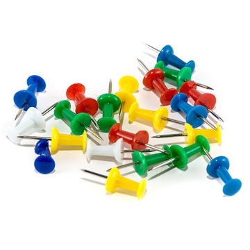 PINEZKI BECZUŁKI do TABLIC KORKOWYCH KOLOROWE x 40