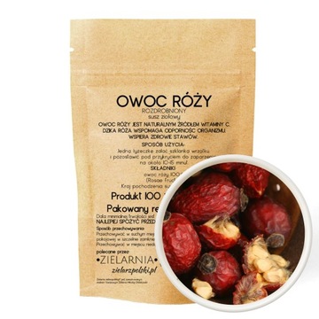 Róża owoc CAŁE OWOCE DZIKIEJ RÓŻY POLSKIE 100%