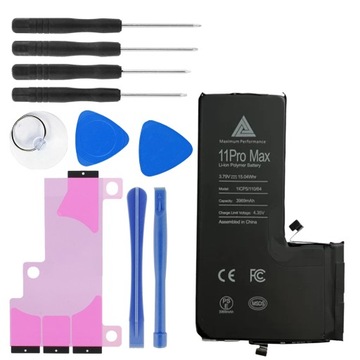 BATERIA do Telefonu Apple iPhone 11 PRO MAX 3969 mAh + TAŚMA MONTAŻOWA