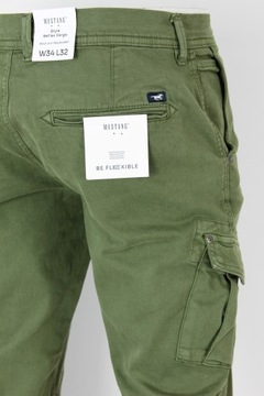 MUSTANG CARGO CHINO BeFlex SLIM JEANSY BOJÓWKI JOGGERS _ W32 L30