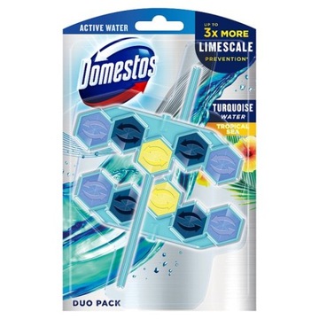 Domestos kostka do WC Power Blue Water 2x53g