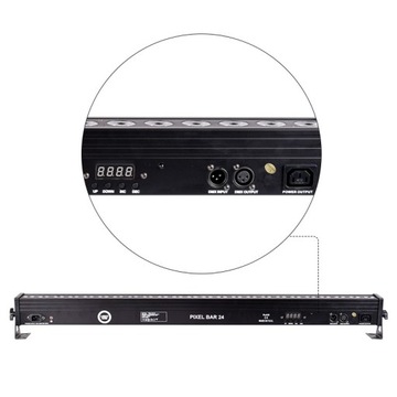 LISTWA BELKA OŚWIELENIOWA LED ESTRADOWA LIGHT4ME PIXEL BAR 24x3W MKIII IR