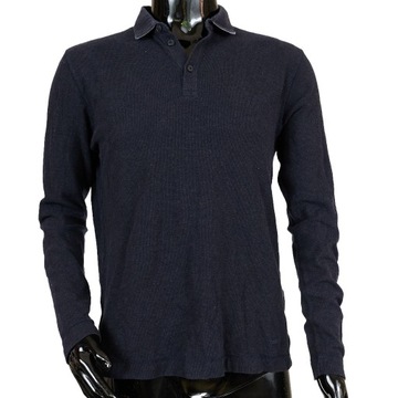 HUGO BOSS SLIM longsleeve z kołnierzykiem męski roz L