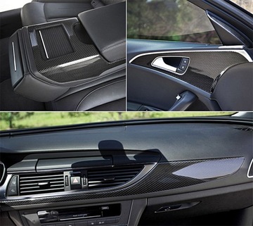 5D УГЛЕРОДНАЯ ФОЛЬГА УГЛЕРОДНЫЙ ШПОН ЧЕРНЫЙ ГЛЯНЦЕВЫЙ 152 Х 50 СМ ТОЛЩИНА ПРОЧНАЯ