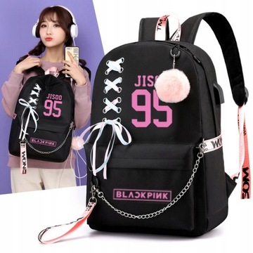 PLECAK Blackpink Backpack Tik Tok ROSE Tornister