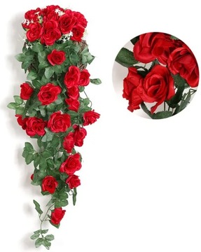 Цветущая роза Искусственные цветы Подвесная гирлянда