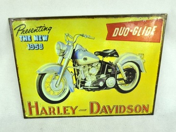 Harley Davidson - Duo Glide - plakat metalowy