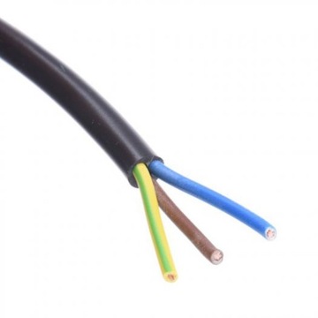 Przewód Okrągły elektryczny,linka OMY 3x1 czarny