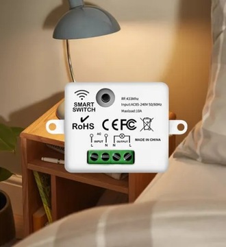 Переключатель, реле, радиоконтроллер RF433 МГц плюс переключатель