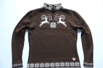 DALE OF NORWAY__DAMSKI SWETER NORWESKI 100% WOOL WEŁNA__L