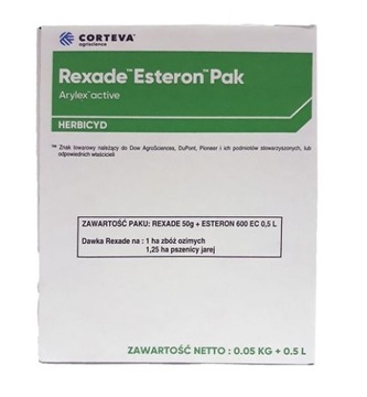 Rexade Pak na 1ha 50gr esteron 0,5 L miotła