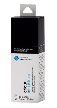 CRICUT Infusible Ink Black czarny Arkusz transferowy 2 szt 11,4 x 30,5 cm