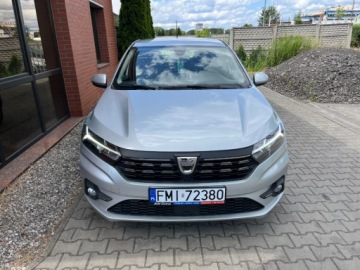 Dacia Sandero III Hatchback 5d 1.0 TCe 90KM 2021 Dacia Sandero 1.0 benzyna 91 KM zarej w PL bezwypadkowy serwisowany za, zdjęcie 4