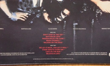 SCORPIONS - винил SAVAGE AMUSEMENT