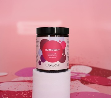 LULLALOVE DELIGHTFUL УКРЕПЛЯЮЩИЙ И УВЛАЖНЯЮЩИЙ МУСС ДЛЯ ТЕЛА СЛИВА 180мл.