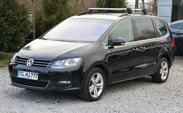 Volkswagen Sharan II Van 2.0 TDI-CR BMT 140KM 2013 Volkswagen Sharan Grzane Fotele, NAVI , Tempom...