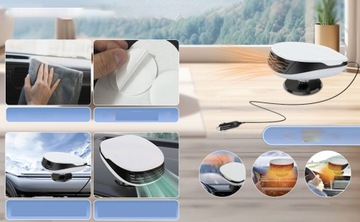 МОЩНЫЙ АВТОМОБИЛЬНЫЙ ВЕНТИЛЯТОР КОНДИЦИОНЕР 12В 200ВТ 360° ГРАДУСОВ