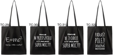 220 сумка из эко-хлопка с надписью BOTTOM READY/ YOUR PRINT