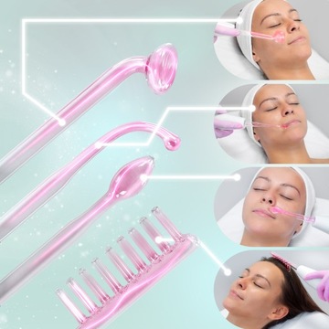 Rubica Darsonval Urządzenie Kosmetyczne + 4 Peloty