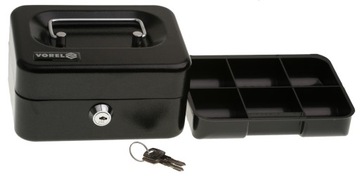 METALOWA KASETKA SEJF NA PIENIĄDZE KLUCZ BILON