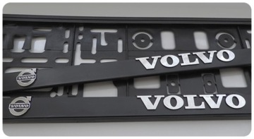2x 3D ХРОМИРОВАННАЯ РАМКА НОМЕРНОГО ЗНАКА VOLVO