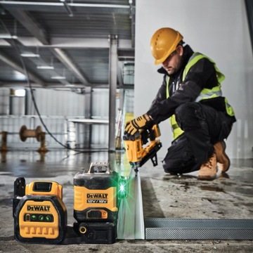 Laser 12/18V DeWALT DCE089D1G18 + statyw detektor