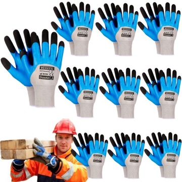 10x Rękawice Rękawiczki Robocze Mocne DUOAIR 9