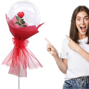 ВЕЧНАЯ РОЗА В ШАРЕ РОЗА ШАР СО СВЕТОДИОДНОЙ ПОДСВЕТКОЙ ПОДАРОК ​​на женский день