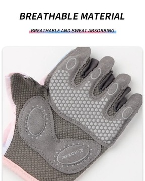 Женские спортивные перчатки для занятий йогой, противоскользящие и амортизирующие полупальцы.