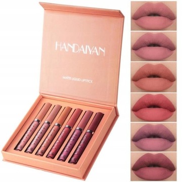 6PCS/Set Matte Lipstick Set Waterproof Long