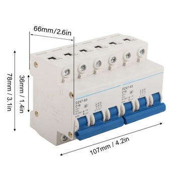 Dual Power Circuit Breaker DIN Guide Rail Micro Interlock 3P+3P 6000A Manua